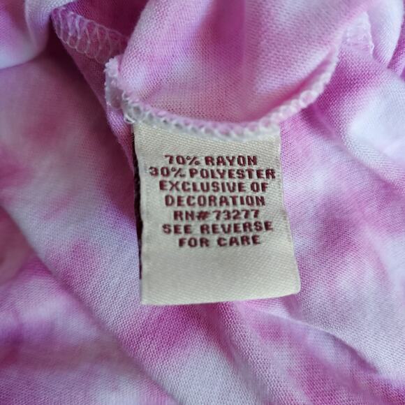Mudd Pink Tie Dye Racerback Tank Size XL - Picture 11 of 11